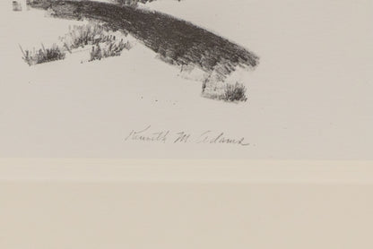 New Mexico Village Under Snow, Print, 1950