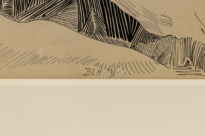 Untitled (Log Cabin in the Foothills, Colorado), Painting, 1931