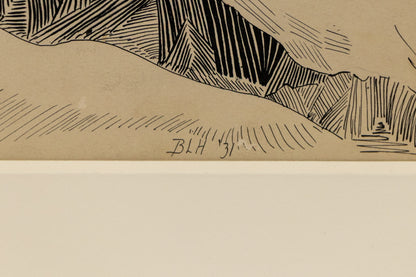 Untitled (Log Cabin in the Foothills, Colorado), Painting, 1931