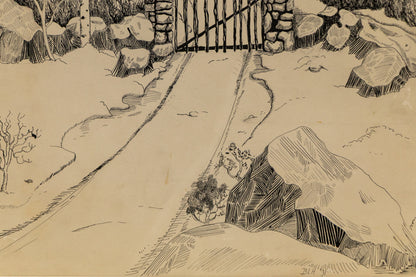 Untitled (Log Cabin in the Foothills, Colorado), Painting, 1931