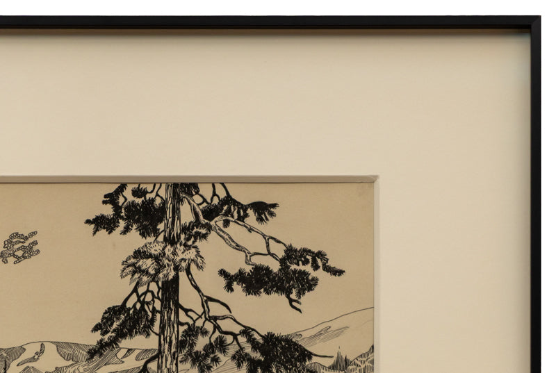 Untitled (Log Cabin in the Foothills, Colorado), Painting, 1931