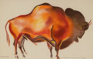Bison (Cave at Altamira), Painting, circa 1931