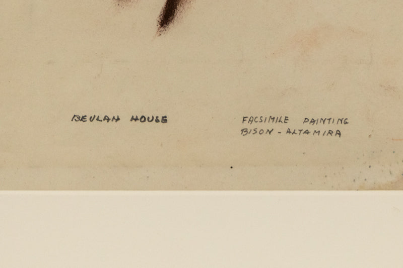 Facsimile Painting Bison - Altamira, Painting, circa 1931