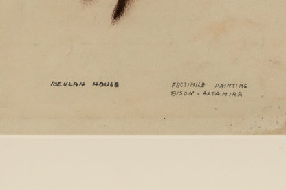 Facsimile Painting Bison - Altamira, Painting, circa 1931