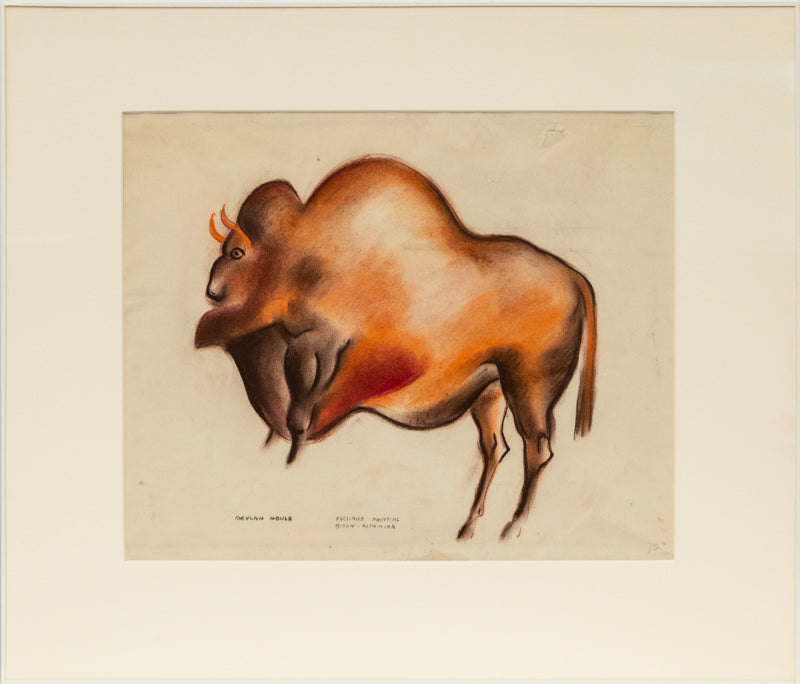 Facsimile Painting Bison - Altamira, Painting, circa 1931
