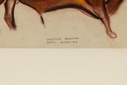 Facsimile Painting, Bison - Altamira, Painting, 1931