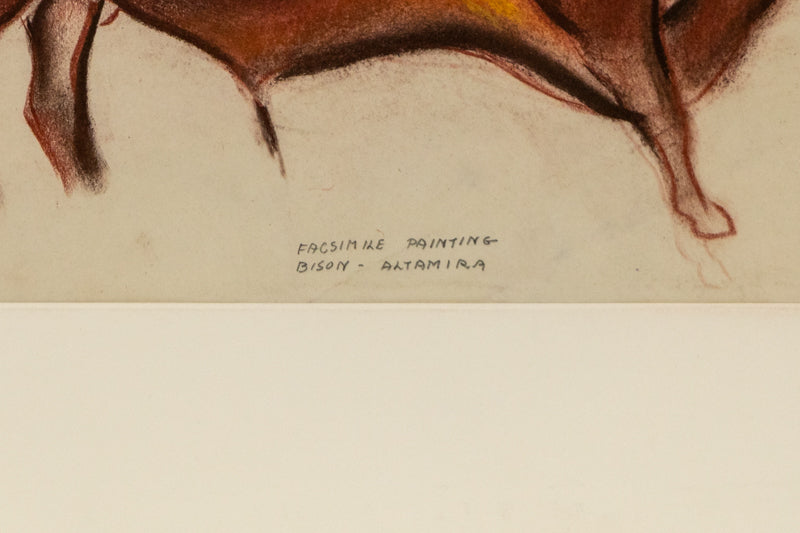 Facsimile Painting, Bison - Altamira, Painting, 1931