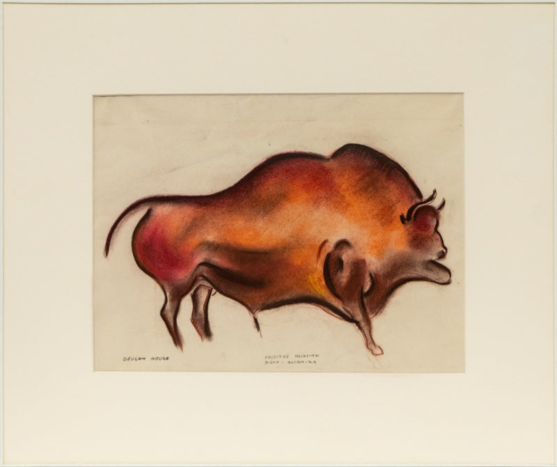 Facsimile Painting, Bison - Altamira, Painting, 1931