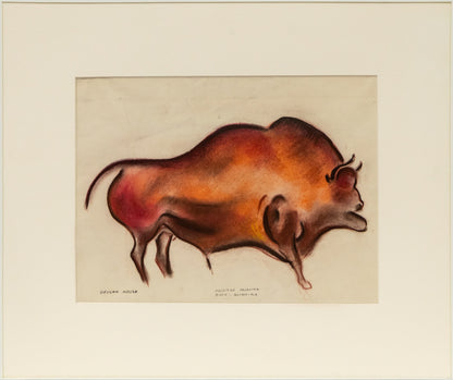 Facsimile Painting, Bison - Altamira, Painting, 1931