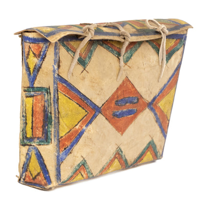 Sioux Painted Parfleche Utility Box (Tool Box), circa 1900