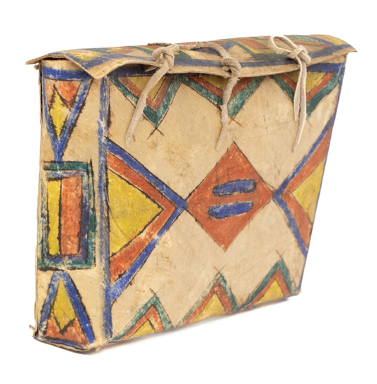 Sioux Painted Parfleche Utility Box (Tool Box), circa 1900