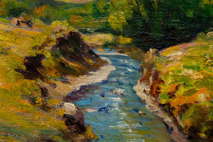 North Table Mountain (Landscape near Golden, Colorado), Painting, circa 1920-1930