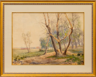 Untitled (Spring Trees, Near Denver, Colorado), Painting, 1888