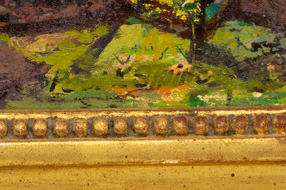 Colorado Mining Town, Early Sunday Morning, Painting, circa 1930-1950