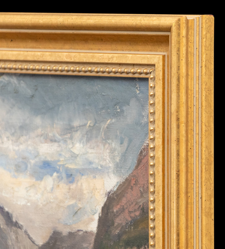 Mountain Lake near Estes Park, Colorado (Rocky Mountain Landscape), Painting, circa 1940-1960