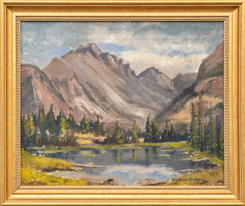Mountain Lake near Estes Park, Colorado (Rocky Mountain Landscape), Painting, circa 1940-1960