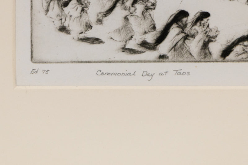 Ceremonial Day at Taos (New Mexico), Print, 1953
