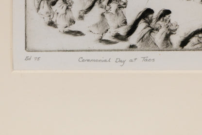 Ceremonial Day at Taos (New Mexico), Print, 1953