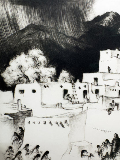Ceremonial Day at Taos (New Mexico), Print, 1953