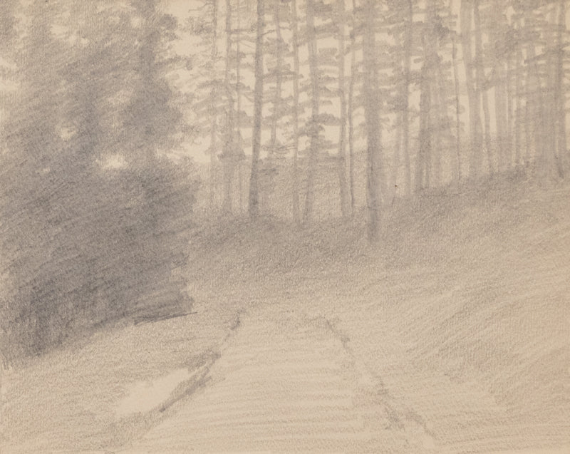 Untitled (Mountain Forest Path), Drawing, circa 1910