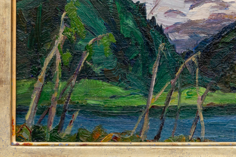 In Glacier Park (Lake in Glacier National Park, Montana), Painting, circa 1920
