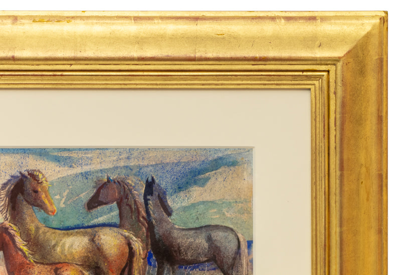 Untitled (Horses), Painting, circa 1930