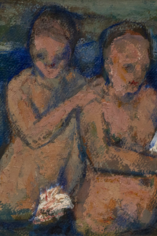 Three Bathers (Three Female Figures Bathing), Painting, circa 1940