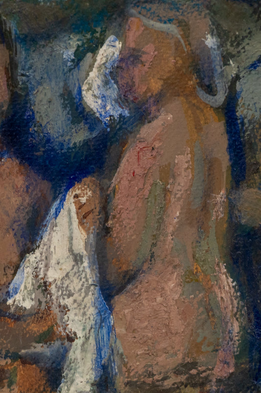 Three Bathers (Three Female Figures Bathing), Painting, circa 1940