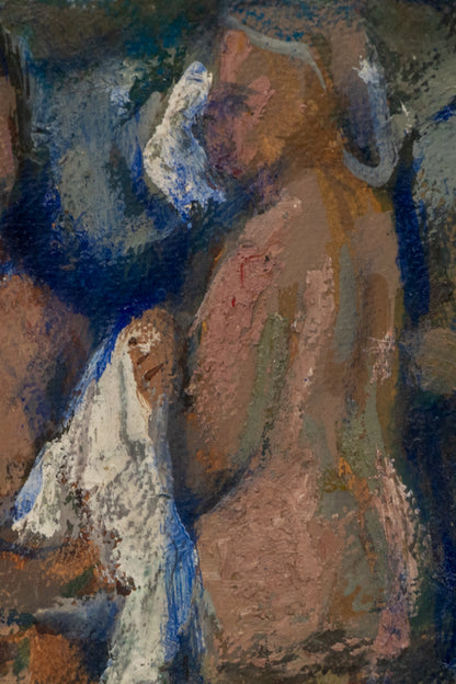 Three Bathers (Three Female Figures Bathing), Painting, circa 1940