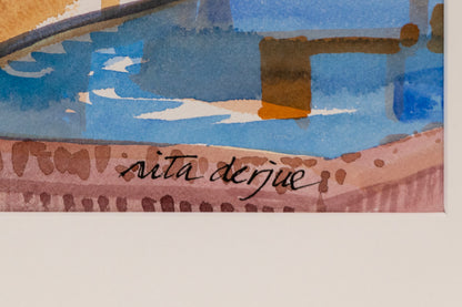 Santa Fe (New Mexico), Painting, dated 2005
