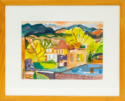Santa Fe (New Mexico), Painting, dated 2005