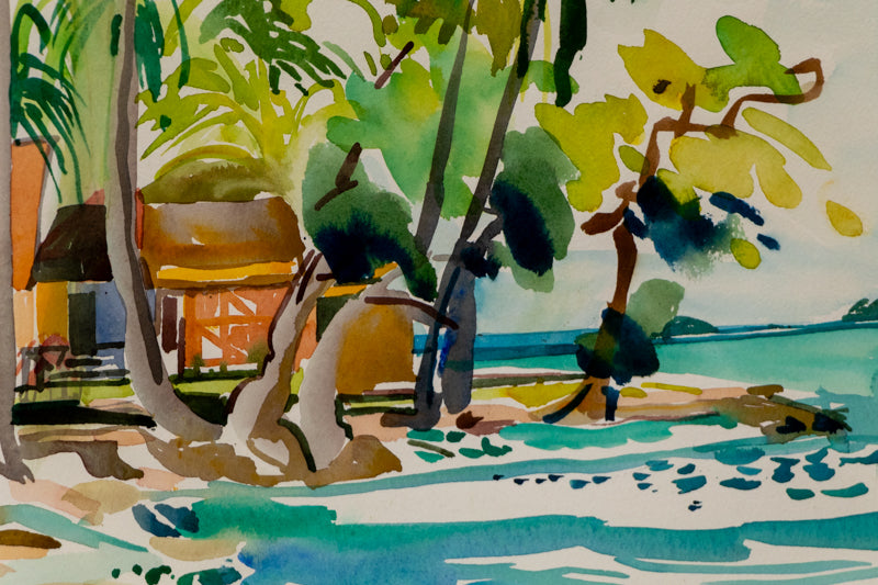 Kai Bae (Beach and Palm Trees in Kai Bae, Thailand), Painting