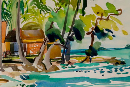 Kai Bae (Beach and Palm Trees in Kai Bae, Thailand), Painting