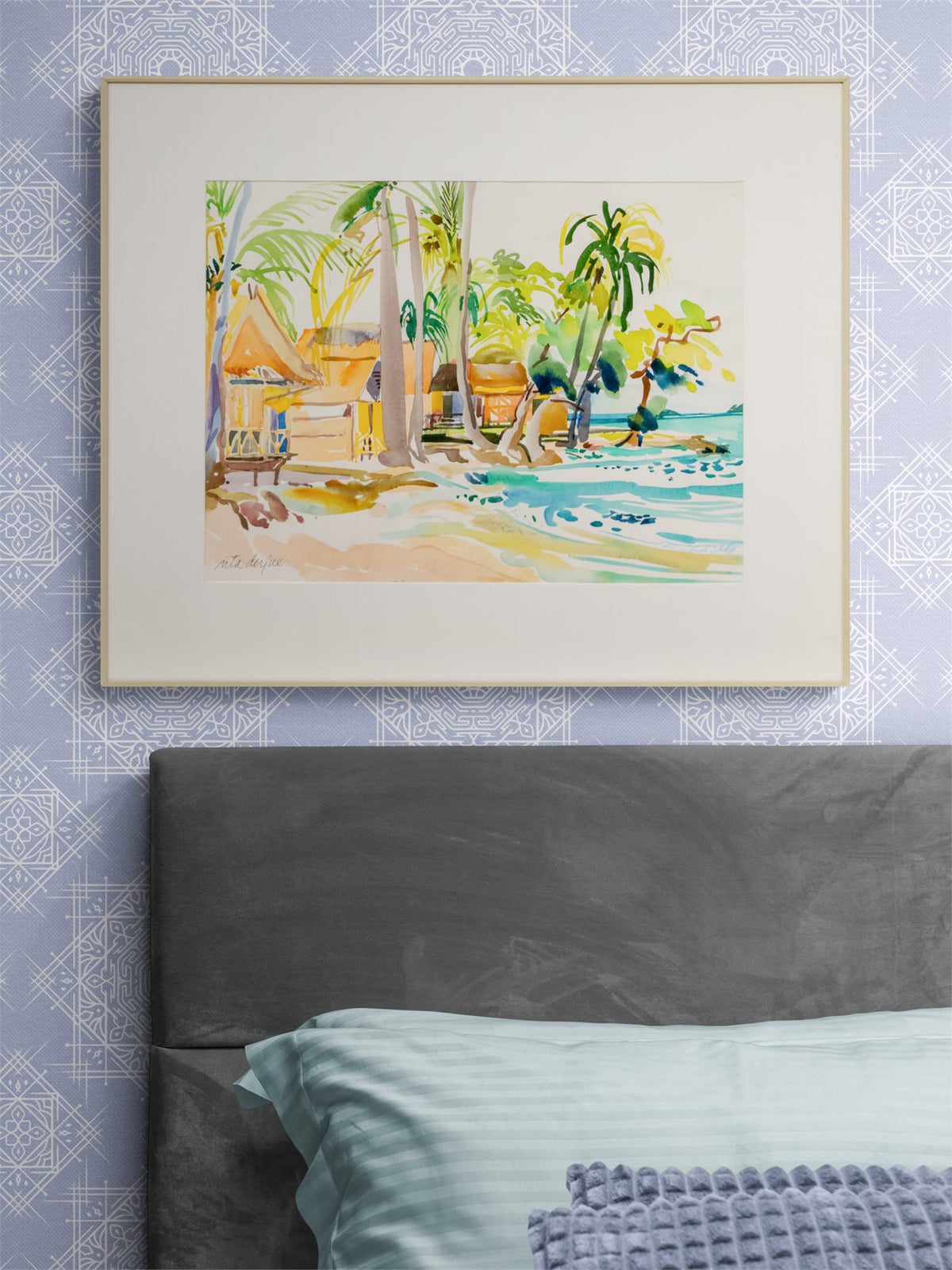 Kai Bae (Beach and Palm Trees in Kai Bae, Thailand), Painting