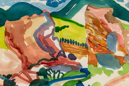 Red Rocks (Landscape of Red Rocks, Colorado), Painting