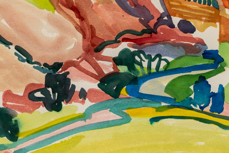 Red Rocks (Landscape of Red Rocks, Colorado), Painting