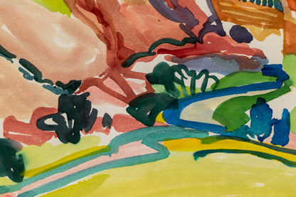 Red Rocks (Landscape of Red Rocks, Colorado), Painting