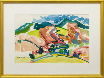Red Rocks (Landscape of Red Rocks, Colorado), Painting