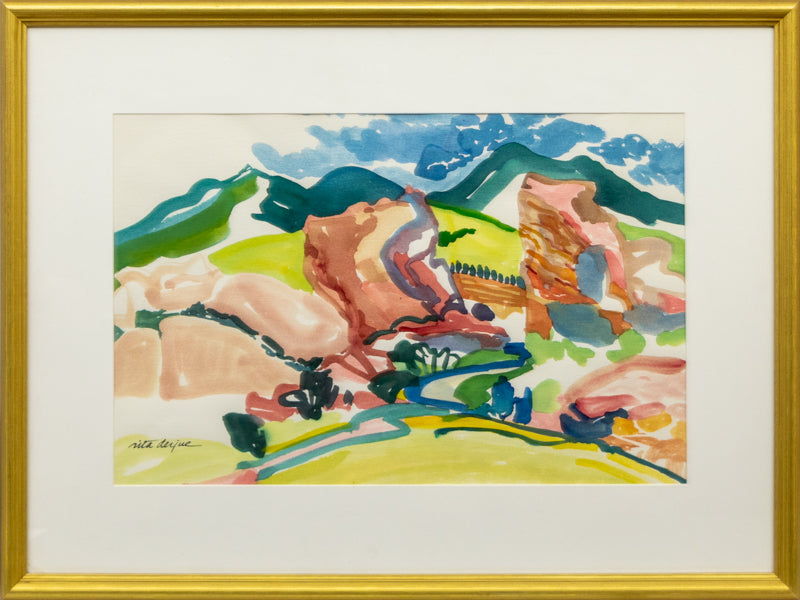Red Rocks (Landscape of Red Rocks, Colorado), Painting