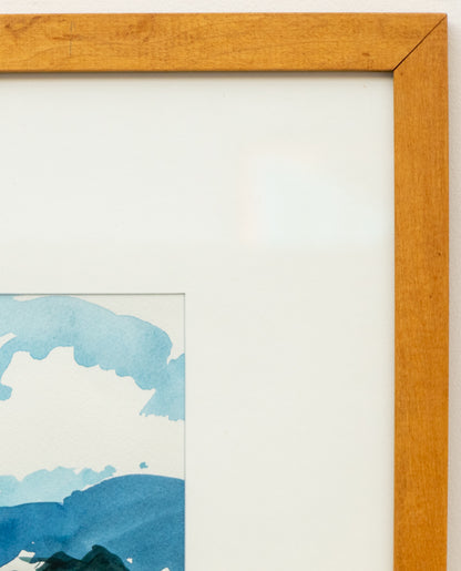 Untitled (Cabin in the Mountains), Painting