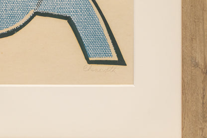 Untitled (Blue Birds), Lithograph Print, 1970s