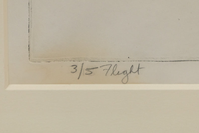 Flight  (Geometric Abstraction in Black and White), Print, circa 1950