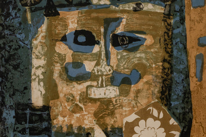 Roi Bleu Et Noir (Blue and Black King), Print, 1957