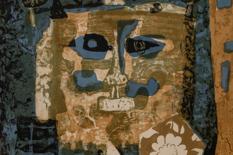 Roi Bleu Et Noir (Blue and Black King), Print, 1957