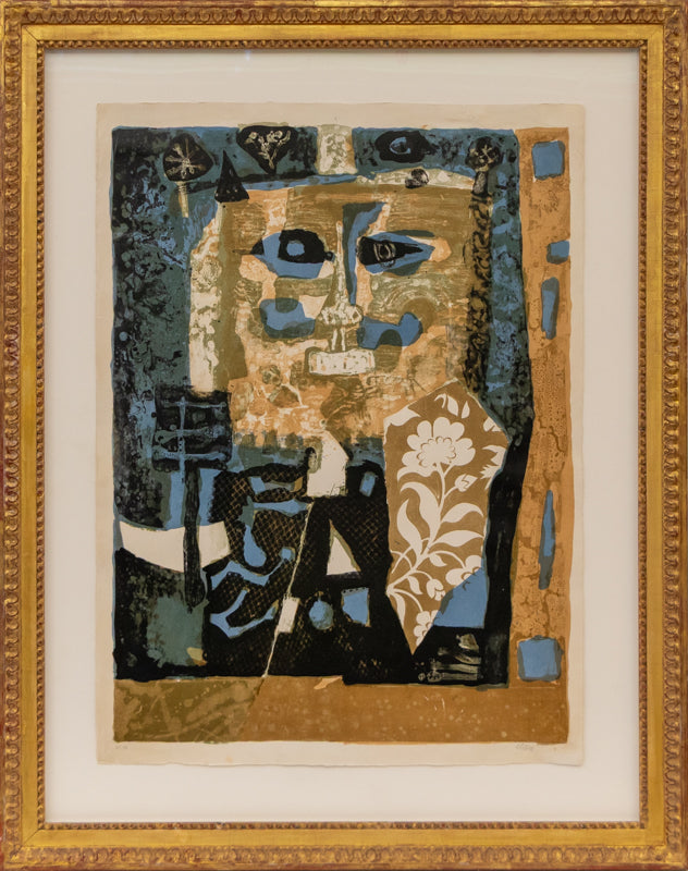 Roi Bleu Et Noir (Blue and Black King), Print, 1957