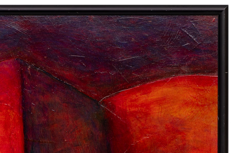Untitled (Red Shapes), Painting
