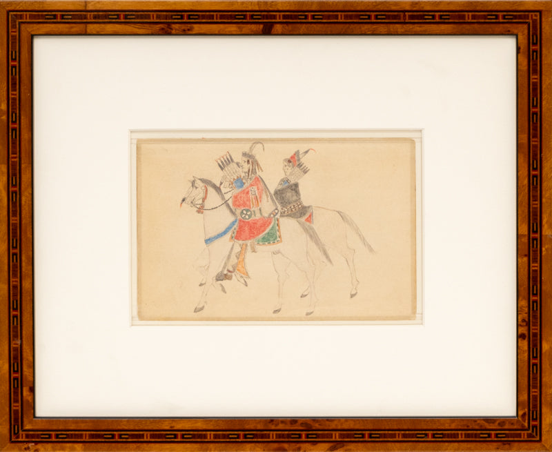 Two Plains Indians on Horseback, circa 1970-1999