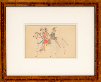 Two Plains Indians on Horseback, circa 1970-1999
