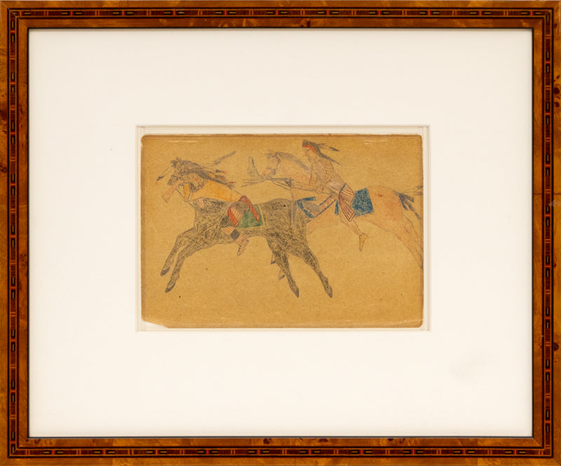 Two Warriors on Horseback, circa 1970-1999