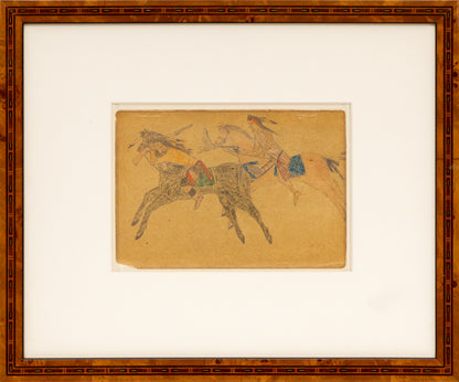 Two Warriors on Horseback, circa 1970-1999